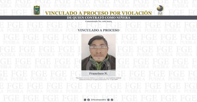 niñera, violador, procesado, menor de edad