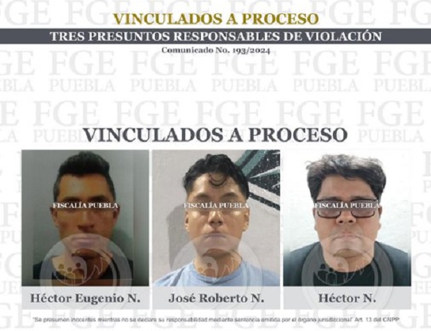 violadores, hechos diferentes, procesados, Fiscalía General del Estado