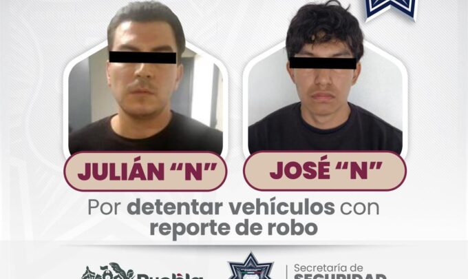 SSC, detención, robo, ciudad de Puebla