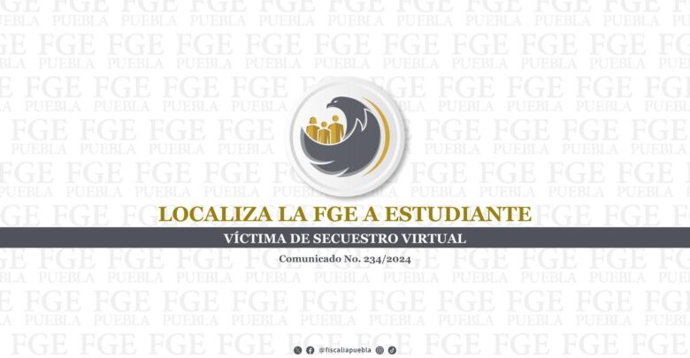 FGE, secuestro, víctima, localización y rescate