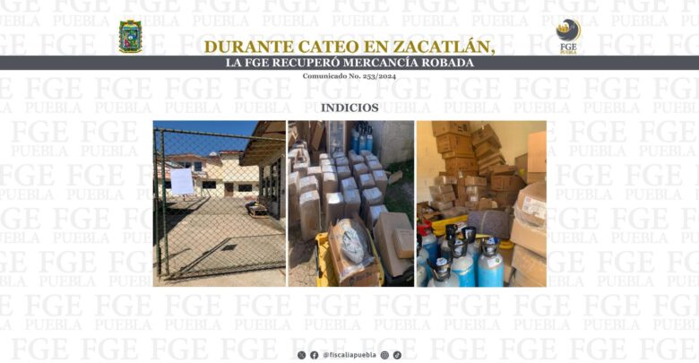 Zacatlán, robo, mercancía, FGE