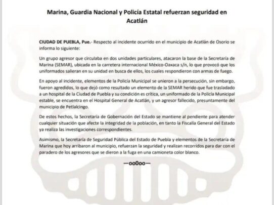 Acatlán, enfrentamiento, muerto, Secretaría de Marina