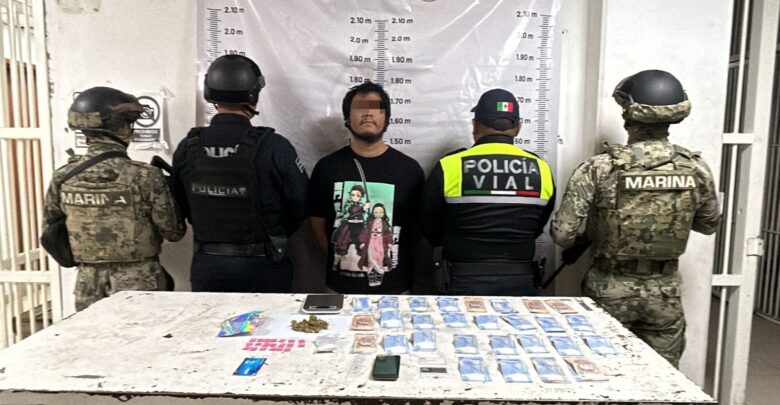 Cuautlancingo, detenido, narcomenudeo, droga