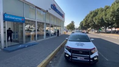 bulevar 5 de Mayo, asalto a mano armada, Citibanamex, fuga