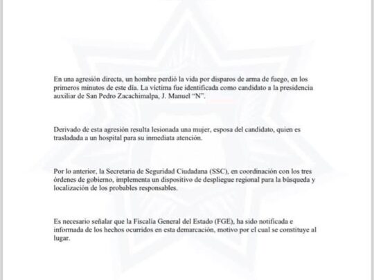 San Pedro Zacachimalpa, elecciones, presidencia auxiliar, candidato