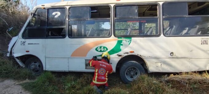 San Jerónimo Caleras, microbús, ruta 44A, accidente