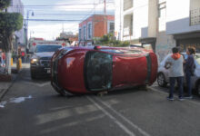 Centro Histórico, choque, fuga, mujer lesionada