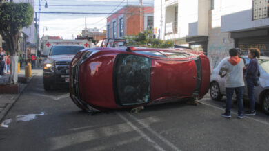 Centro Histórico, choque, fuga, mujer lesionada